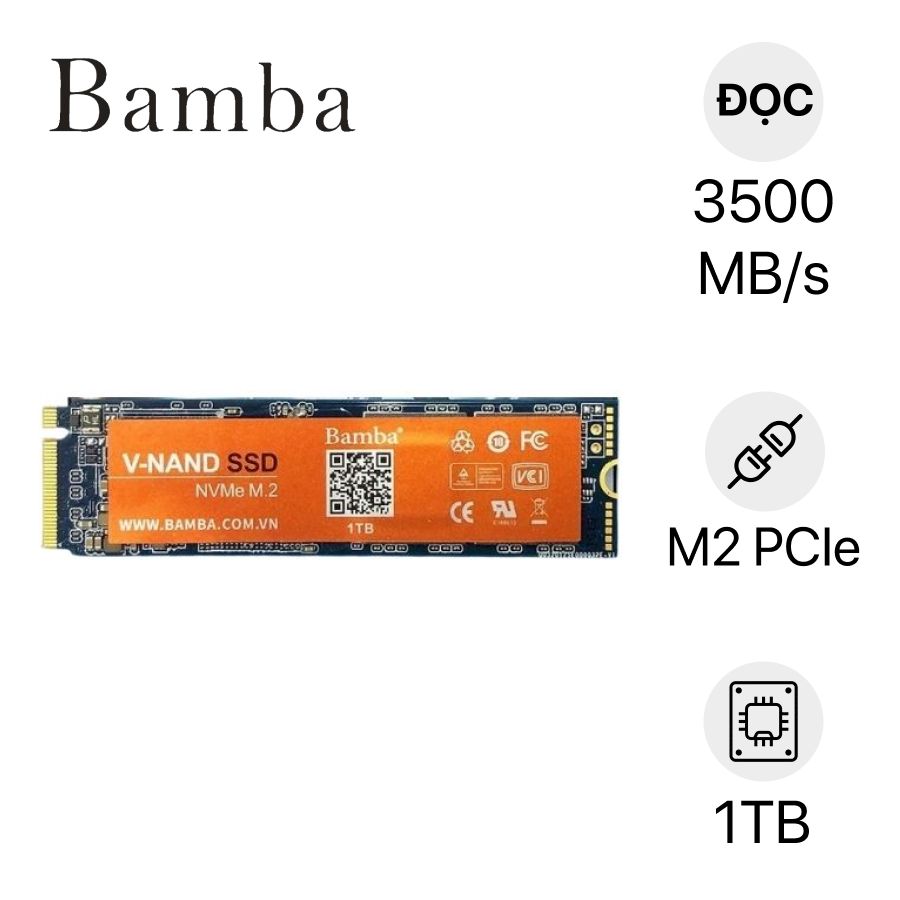 Thay Ổ cứng SSD M.2 NVMe PCIe Gen 4 1TB Bamba