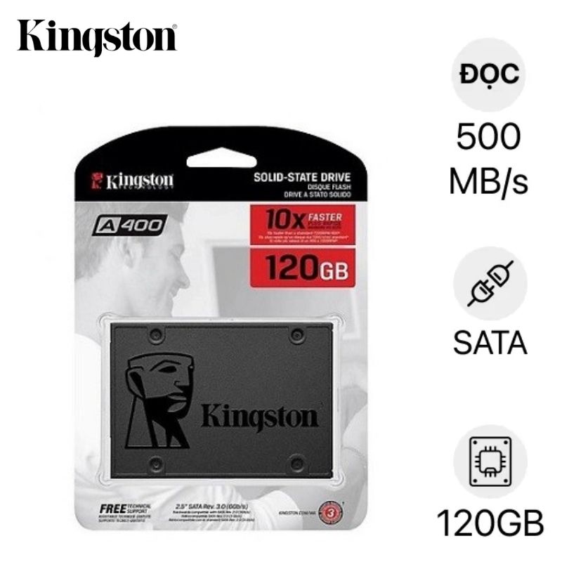 Thay Ổ cứng SSD Kingston 120GB SA400