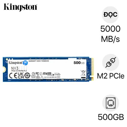 Thay Ổ cứng SSD Kingston NV3 500GB M.2 PCIe Gen 4 NVMe