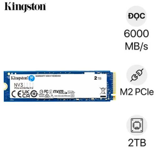 Thay SSD Kingston NV3 M.2 PCIe Gen4 NVMe 2TB