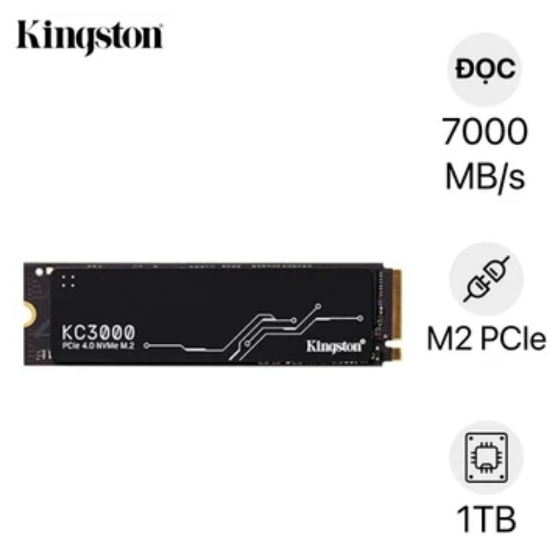 Thay Ổ cứng SSD Kingston SKC3000 M.2 PCIe NVMe Gen 4 1TB