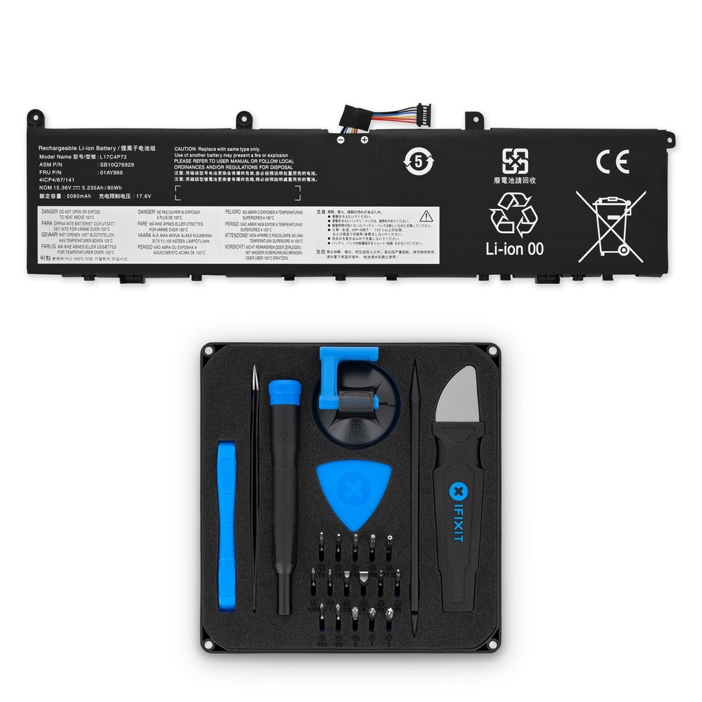 Thay Pin Lenovo ThinkPad P1 và X1 Extreme - 01AY969