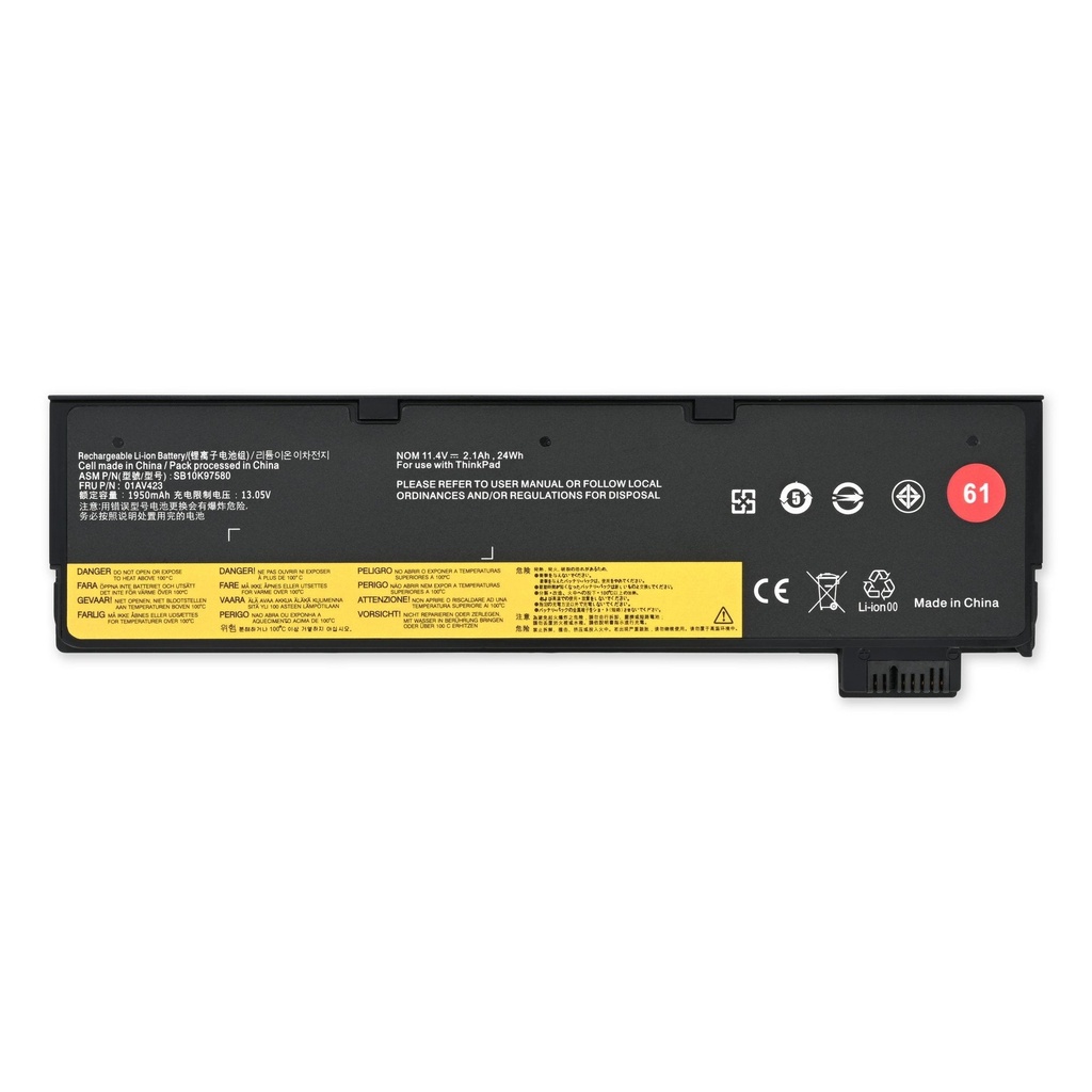 Thay Pin Lenovo ThinkPad P51s, P52S, T470, T480, T570, T580, và TP25 - 01AV423