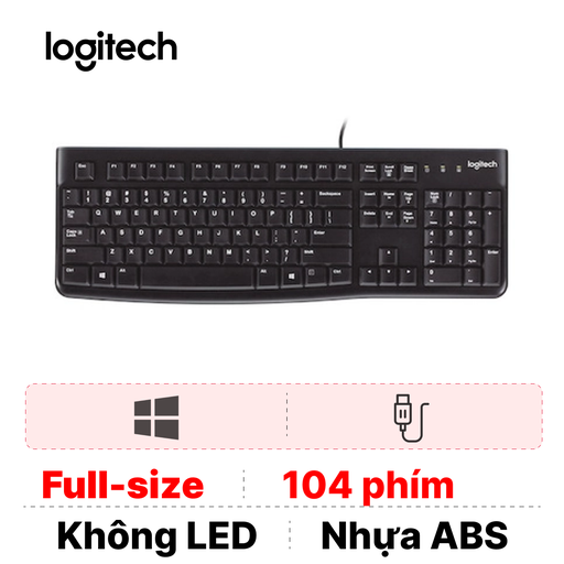 [MA.239.B] Bàn phím có dây Logitech K120 (MA.239.B)