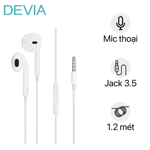 [NA.275.W] Tai nghe In-Ears Devia Smart Earpods có mic