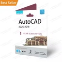 AutoCAD 2018-2025 | 3 Device | 1 Year Subscription