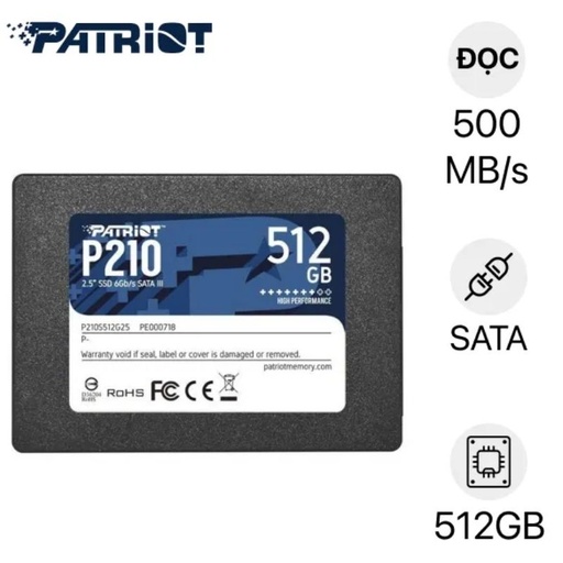 Thay Ổ cứng SSD Patriot P210 SATA3 512GB