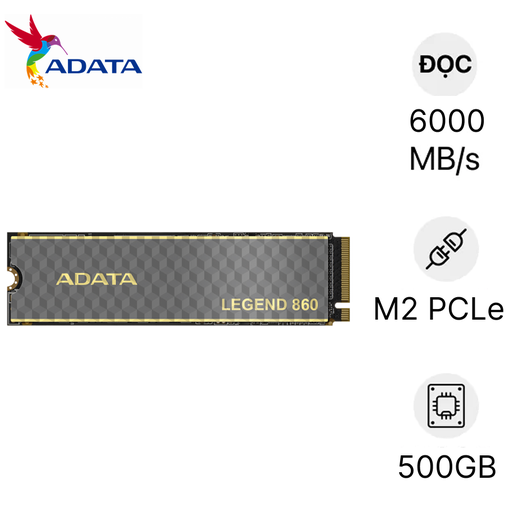 Thay Ổ cứng SSD ADATA Legend 860 500GB M.2 PCIe Gen4x4 NVMe