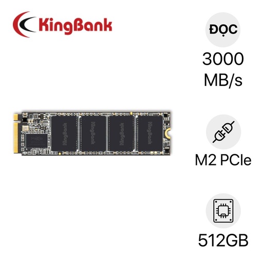 Thay Ổ cứng SSD Kingbank KP130 M.2 NVMe 512GB