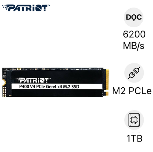 Thay Ổ cứng SSD Patriot P400 V4 M.2 PCIe Gen 4x4 NVMe 1TB